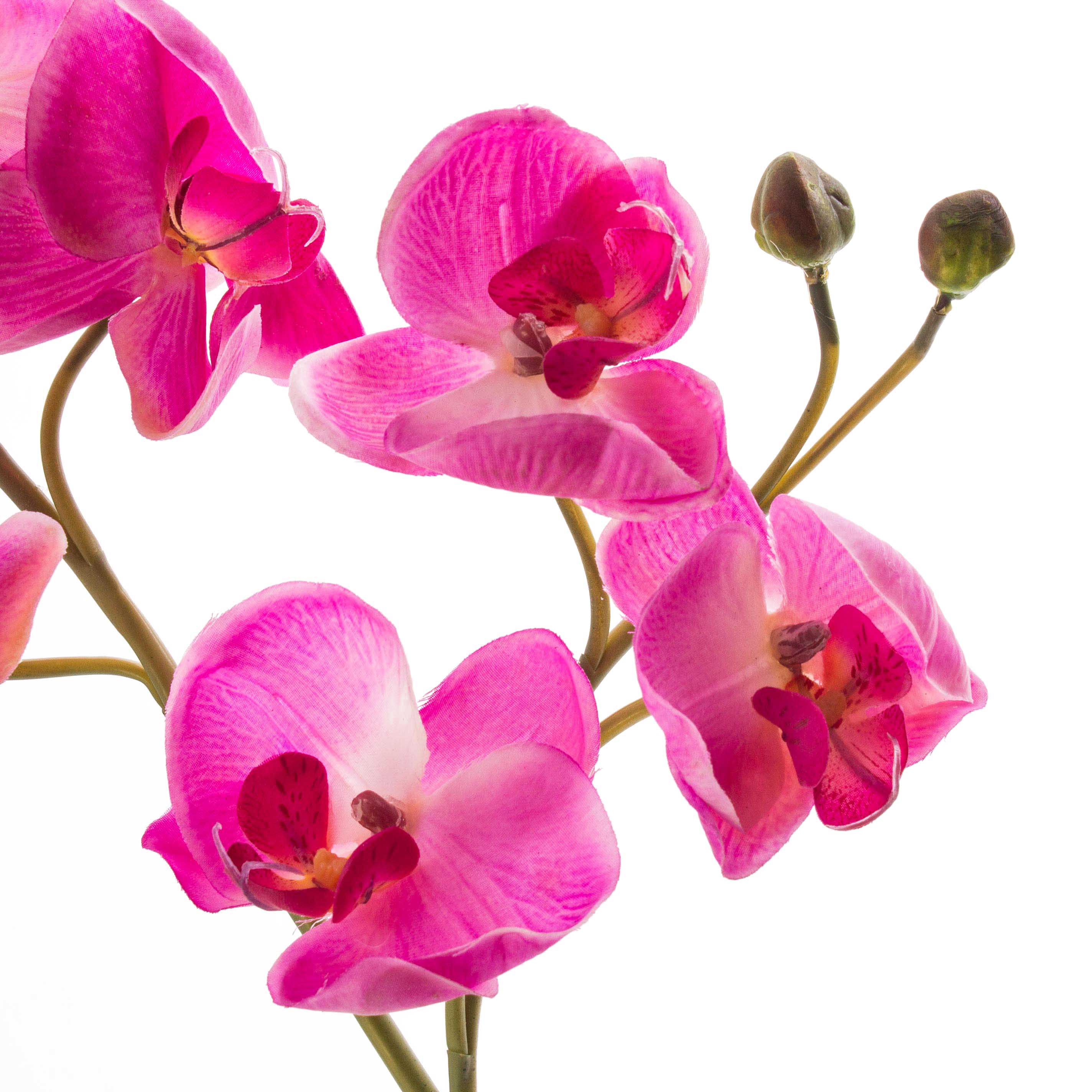 Ramo di orchidea artificiale Rosa H83cm-67161