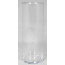 Vaso da terra cilindrico SANYA OCEAN di vetro, trasparente, 70cm, Ø19,5cm