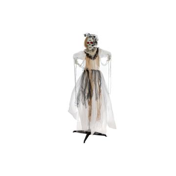 Scheletro di sposa di Halloween SCHAKLYN, con funzione di movimento-suono, LED, 80x50x170cm