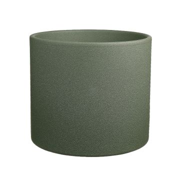 Vaso da piante in ceramica ALFIRK, struttura in sabbia, grigio-verde, 21,5cm, Ø23,5cm