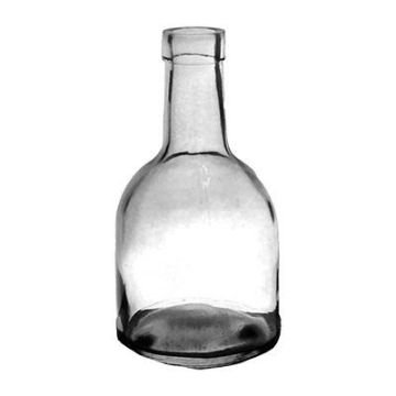 Bottiglia decorativa in vetro URSOLA, trasparente, 16cm, Ø8cm
