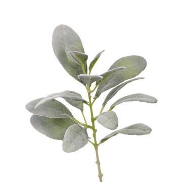 Ramo tessile di stachys FERRIS, grigio-verde, 40cm