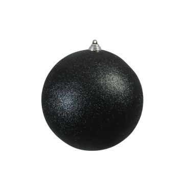 Pallina di Natale CANELA, glitter, nero, Ø20cm