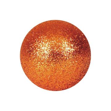 Pallina di Natale FABIANA, 48 pezzi, glitter, rame, Ø3,5cm