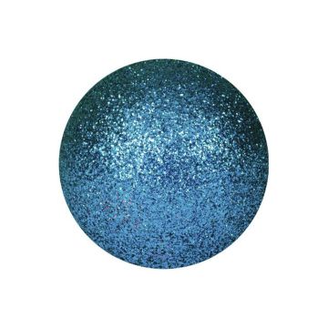 Pallina di Natale FABIANA, 48 pezzi, glitter, blu, Ø3,5cm