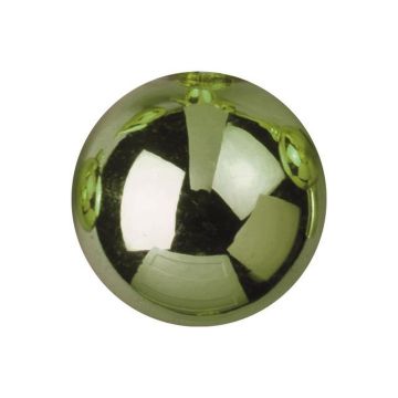 Pallina di Natale FABIANA, 48 pezzi, verde chiaro brillante, Ø3,5cm