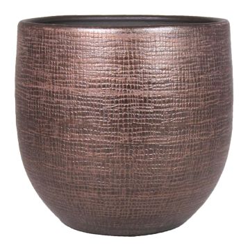 Vaso in ceramica AGAPE con grano, rame, 36cm, Ø39cm