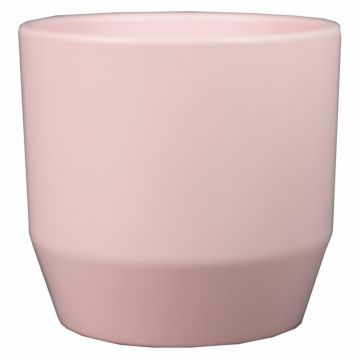 Vaso da piante in ceramica LENAS, rosa chiaro opaco, 18,5cm, Ø19,5cm