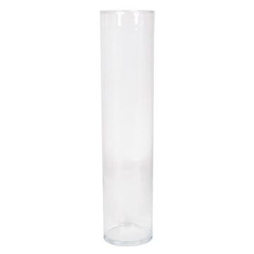 Portafiori cilindrico in vetro SANYA OCEAN, trasparente, 40 cm, Ø9 cm