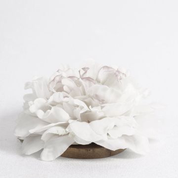 Fiore di peonia di plastica MEGAN, galleggiante, crema, Ø15cm