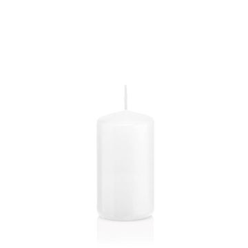 Candela votiva / Candela a colonna MAEVA, bianco, 12cm, Ø6cm, 40h - Made in Germany