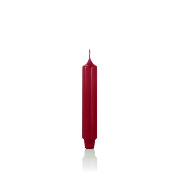 Candela conica / Candela per la casa ARIETTA, rosso scuro, 16,4cm, Ø2,8cm, 6h - Made in Germany