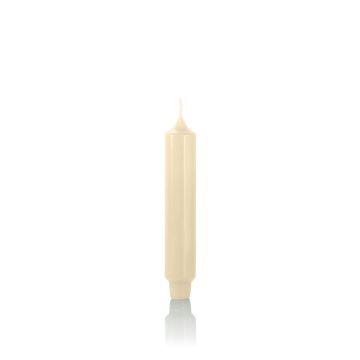 Candela conica / Candela per la casa ARIETTA, crema, 16,4cm, Ø2,8cm, 6h - Made in Germany