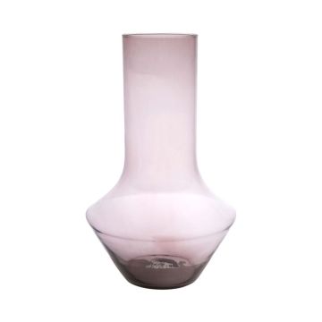 Vaso da fiori ENEDINA in vetro, riciclato, viola-trasparente, 40cm, Ø26cm