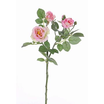 Ramo di rosa artificiale CORALEE, rosa, 50cm, Ø3-7cm