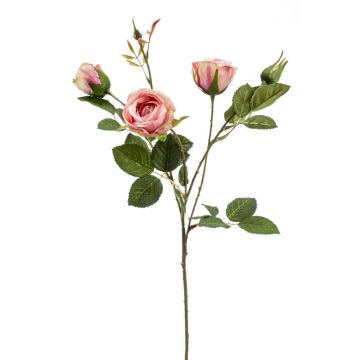 Ramo di rosa artificiale SYLVANA, rosa, 60cm