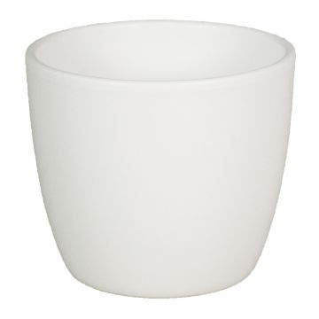 Vaso da piante TEHERAN BASAR, ceramica, bianco-opaco, 12cm, Ø13,5cm