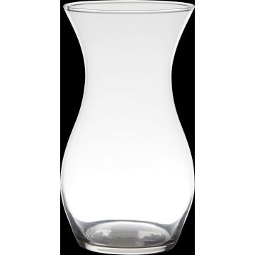 Vaso di vetro tondeggiante PIRINYA, trasparente, 25cm, Ø14cm