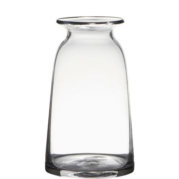 Vaso da fiori TIBBY in vetro, trasparente, 23,5cm, Ø12,5cm