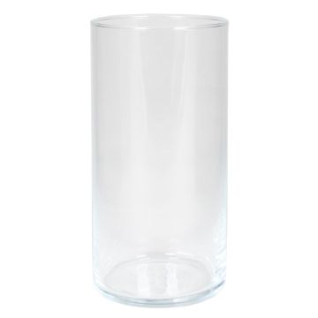 Vaso cilindrico di vetro SANYA OCEAN, trasparente, 20cm, Ø10,1cm
