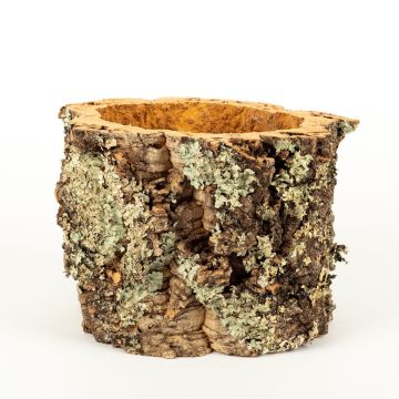 Vaso da fiori in corteccia di sughero ORSINO, naturale, 20cm, Ø23-28cm 